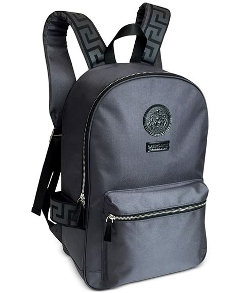 versace blue backpack|free versace backpack with perfume.